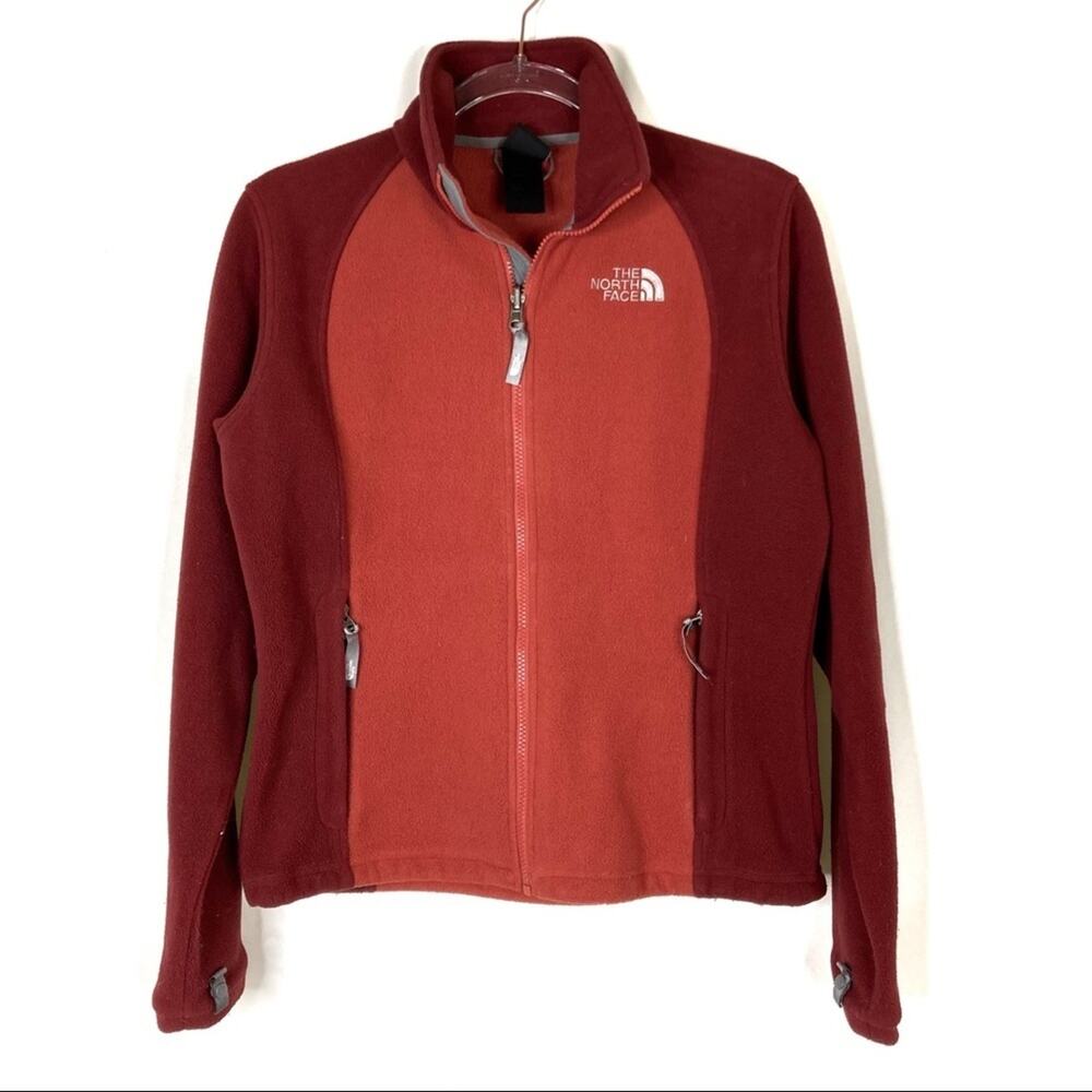 The North Face | Brick Red Full Zip Fleece Jacket S